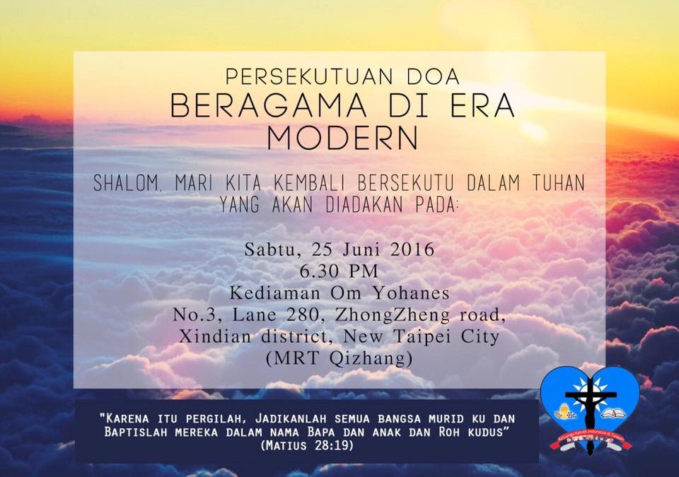 Persekutuan Doa | Juni 2016